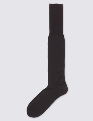 3 Pairs of Cotton Rich Longer Length Socks